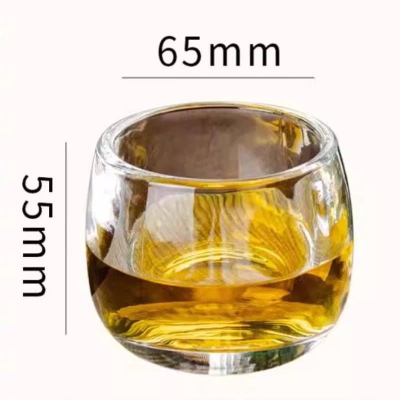 كوب شاي زجاجي كريستالي 80ML