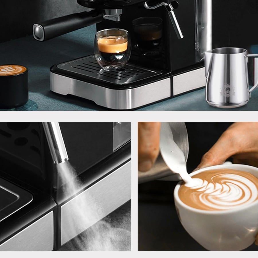 آلة قهوة إسبريسو HiBREW شبه أوتوماتيكية 20 بار
