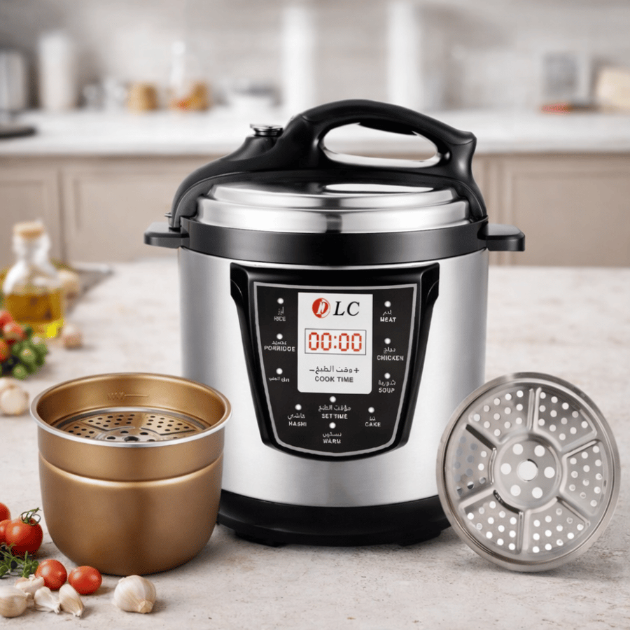Electric pressure cooker DLC-3019-6B – 6-liter capacity – 1000 watts – with Mandi grill