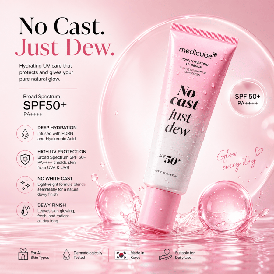 ميديكيوب سيروم PDRN مرطب واقٍ من الشمس SPF50+ - 50 مل