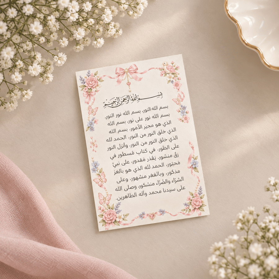 كرت دعاء النور