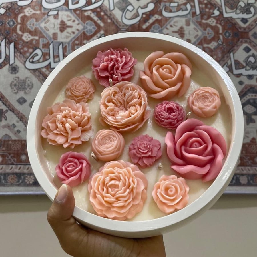 شمعه الورد