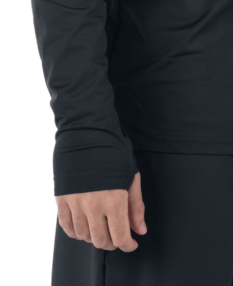 DW Essential Long sleeve 1/4 zip top in Black