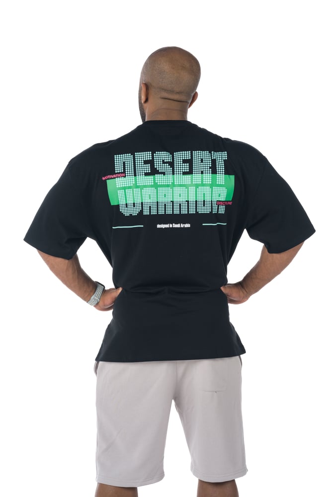 DW Oversized T-Shirt with back print in Black