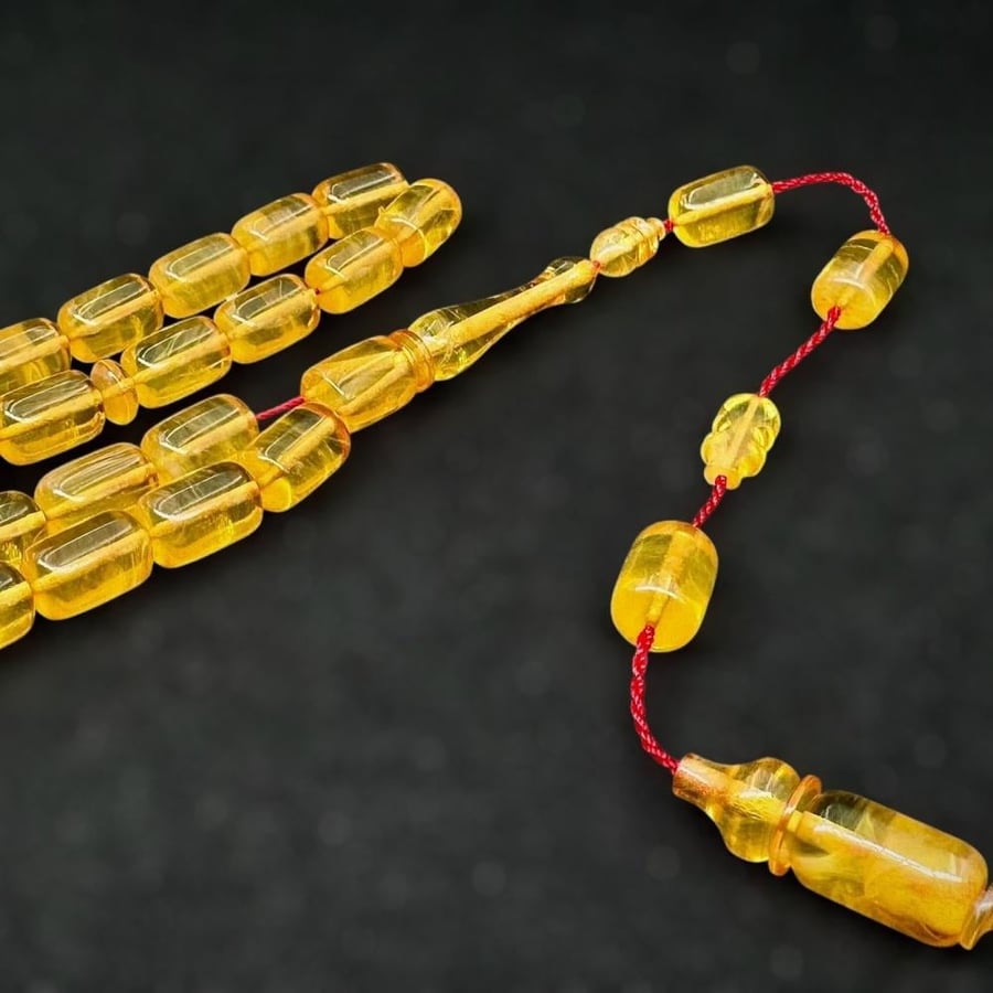 German bead rosary with inlay, hand engraving