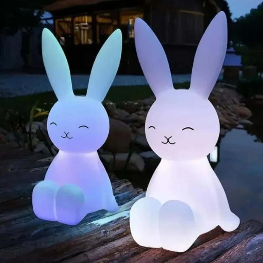 مصباح LED كرتوني لطيف بشكل دب وأرنب – إضاءة مزاج وغرفة نوم