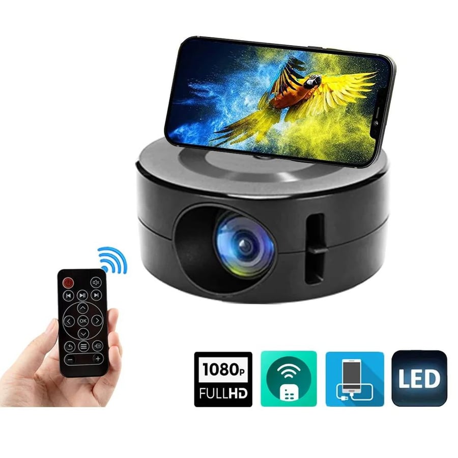 جهاز عرض ذكي LED بدقة HD – سينما منزلية ومحمول خارجي