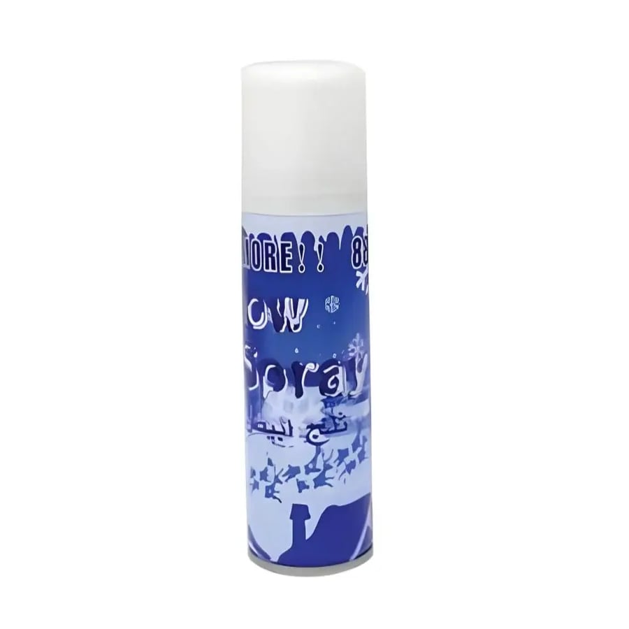 Artificial snow spray
