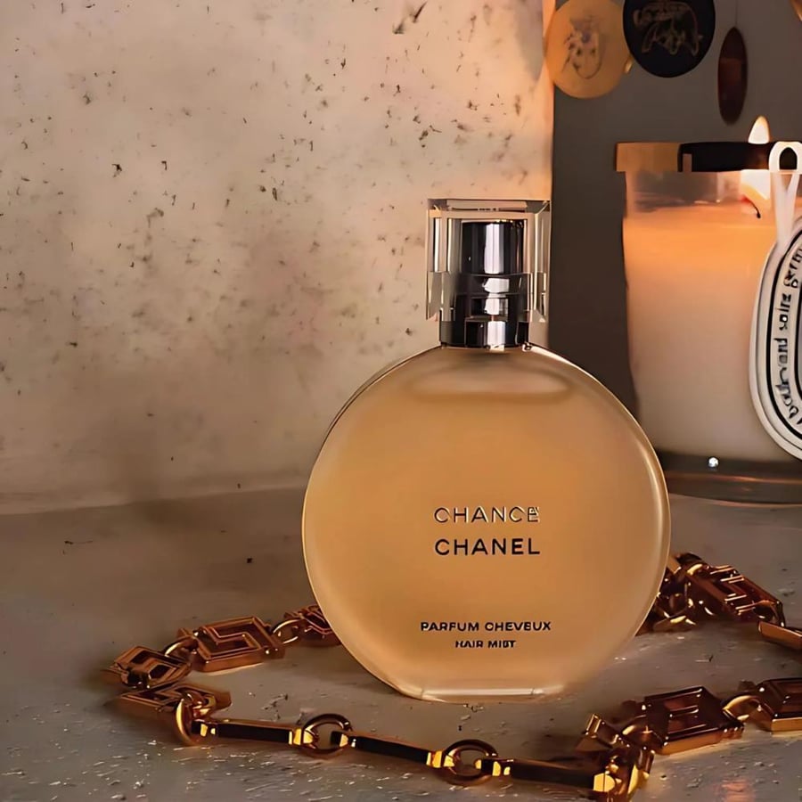 مجموعة هالة الحظ عطر شانص شانيل او دو بارفيوم 100 مل + عطر الشعر شانص 35 مل
