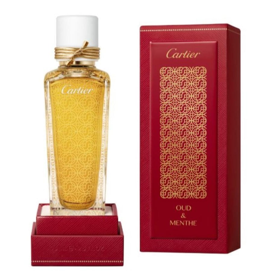 عطر كارتييه عود ومنث لي هيور فوياجيوس أو دي بارفيوم 75مل