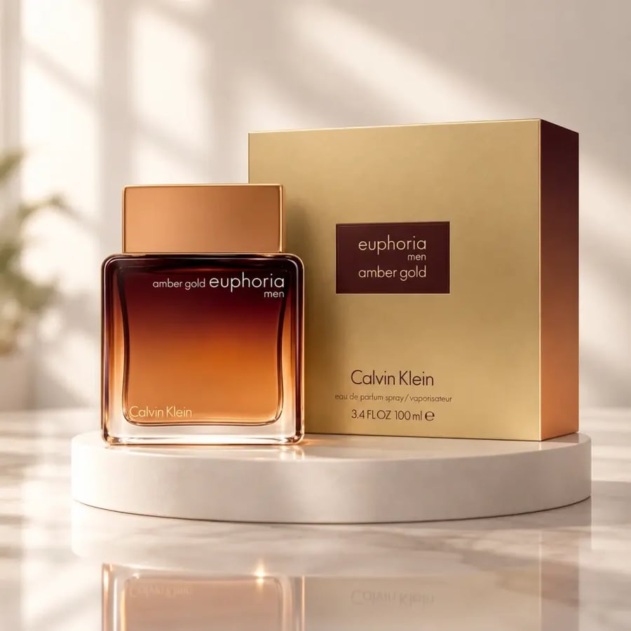 عطر كالفين كلاين ايفوريا من عنبر جولد أو دو بارفيوم 100مل للرجال