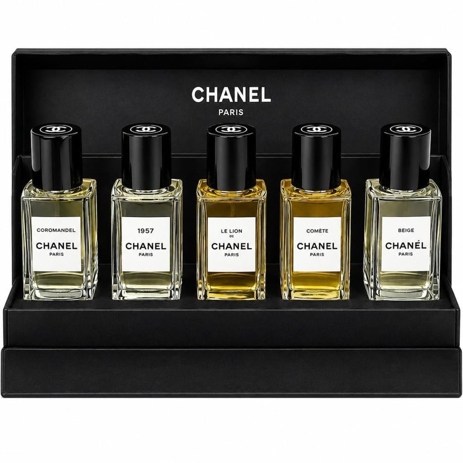 طقم شانيل الفاخر تتضمن 5 عطور لكل منها 35 مل