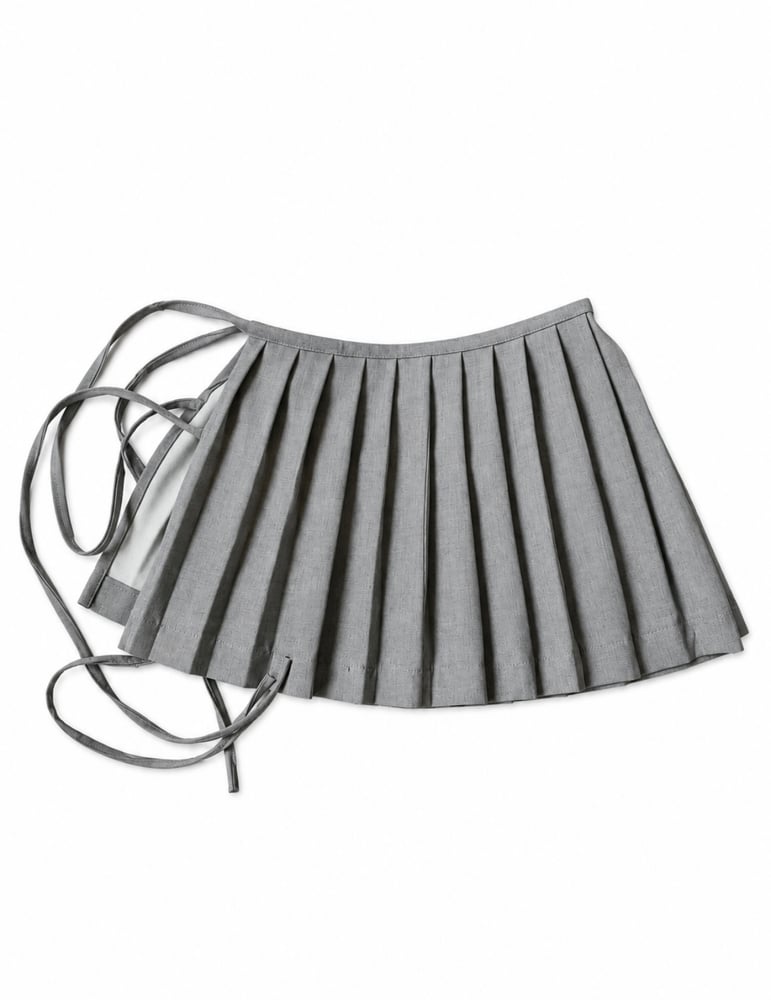 Wrap layered skirt 05