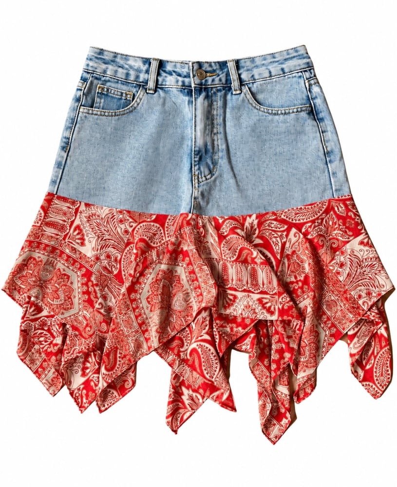 Upcycled Jeans Skirt