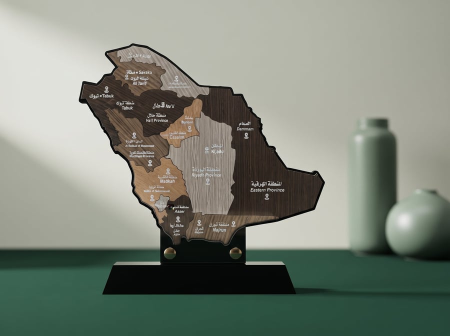درع خريطة مناطق المملكة التفاعلي