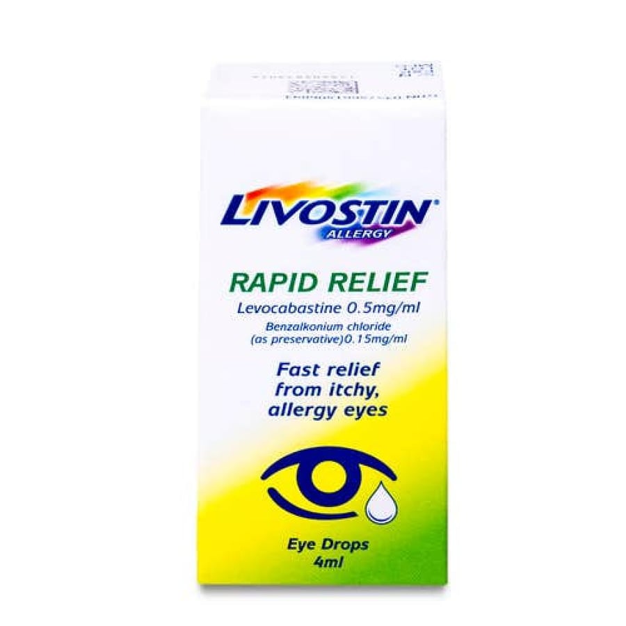 Livostin 0.5mg/ml 4ml - Eye Drops ليفوستن 0.5 مجم/مل 4 مل - قطرات للعين