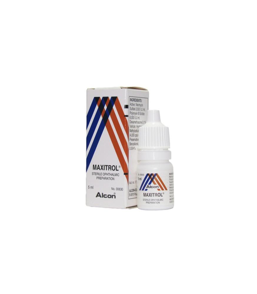 Maxitrol 6000/3500/1/100 5ml - Eye Drops ماكسيترول 6000/3500/1 /100 5 مل - قطرات للعين