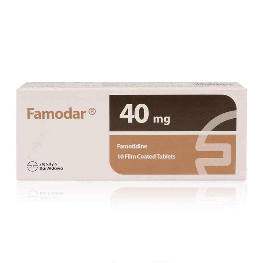 Famodar 40mg - 10 Tablet فامودار 40 مجم - 10 حبة