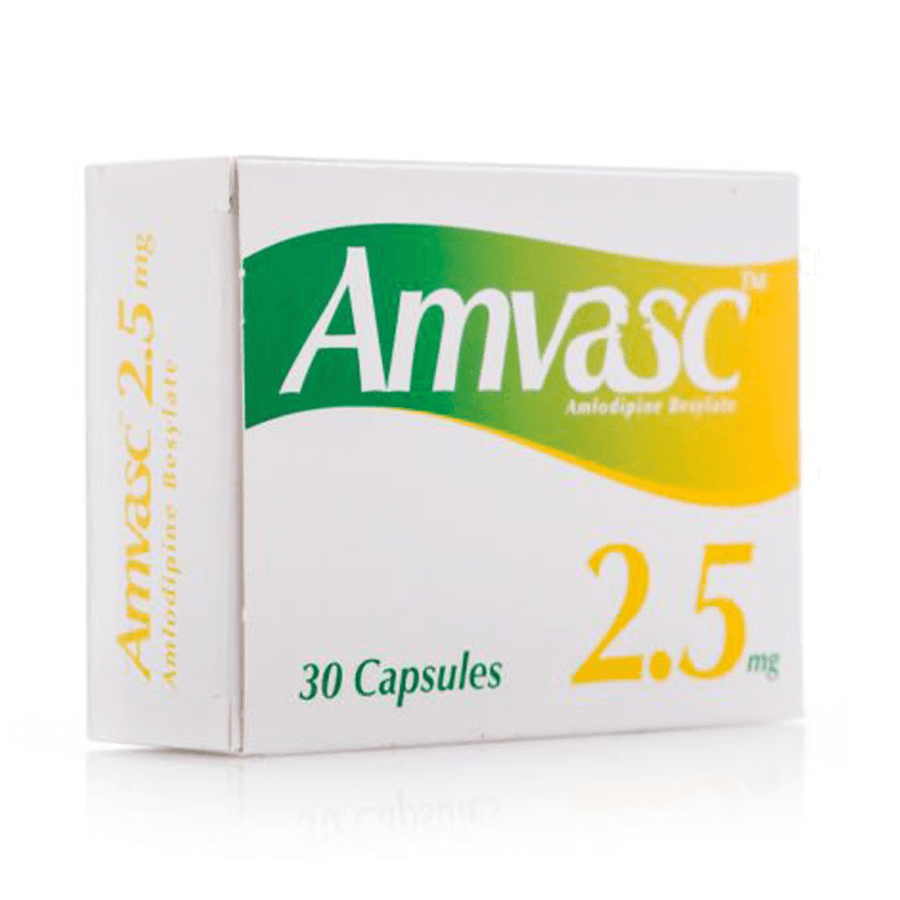 Amvasc 2.5mg - 30 Capsule امفاسك 2.5 مجم - 30 كبسولة