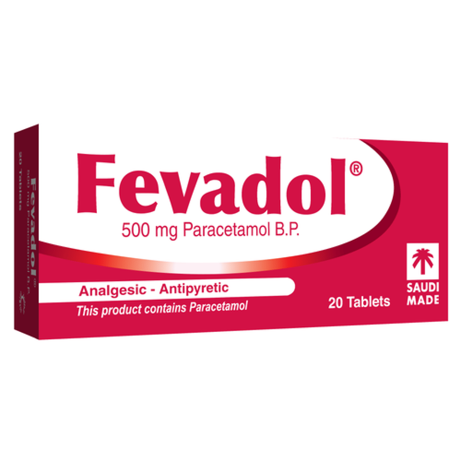 Fevadol 500mg - 20 Tablet فيفاول 500 مجم - 20 حبة