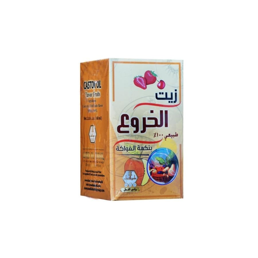 زيت خروع وادي النحل 60مل رائحه الفواكه