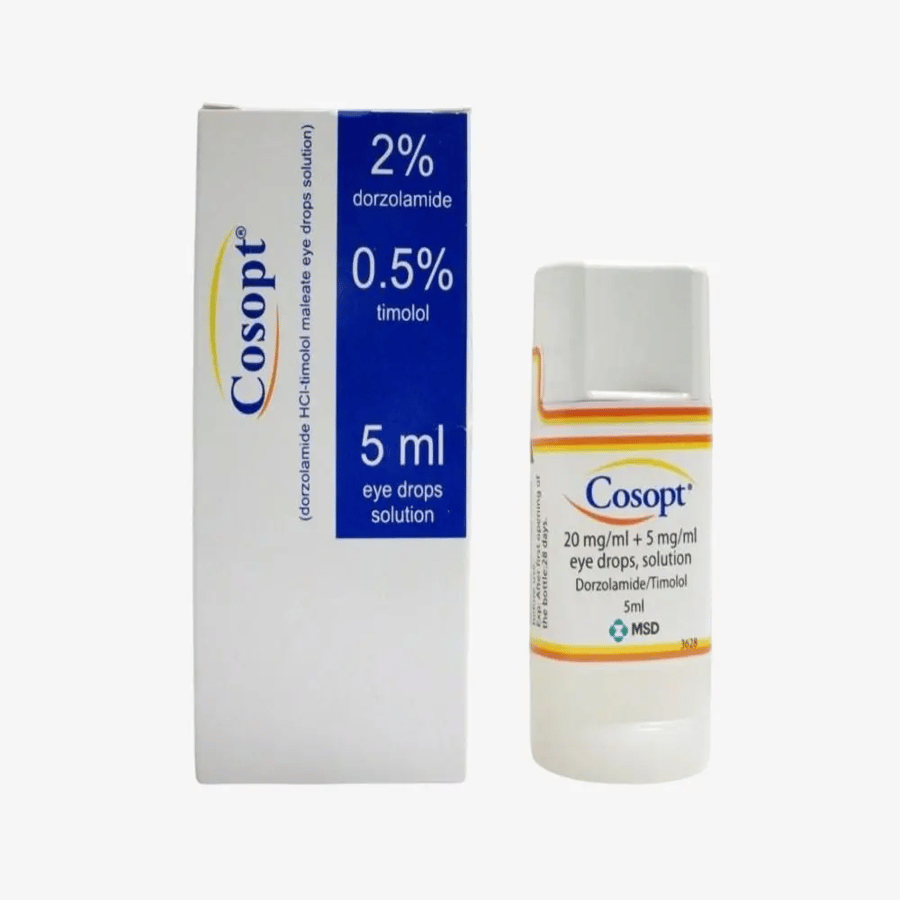 Cosopt 2/0.5/100 5ml - Eye Drops كوزوبت 2/0.5 /100 5 مل - قطرات للعين