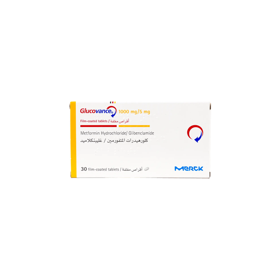 جلوكوفانس 5/1000 مجم - 30 حبة