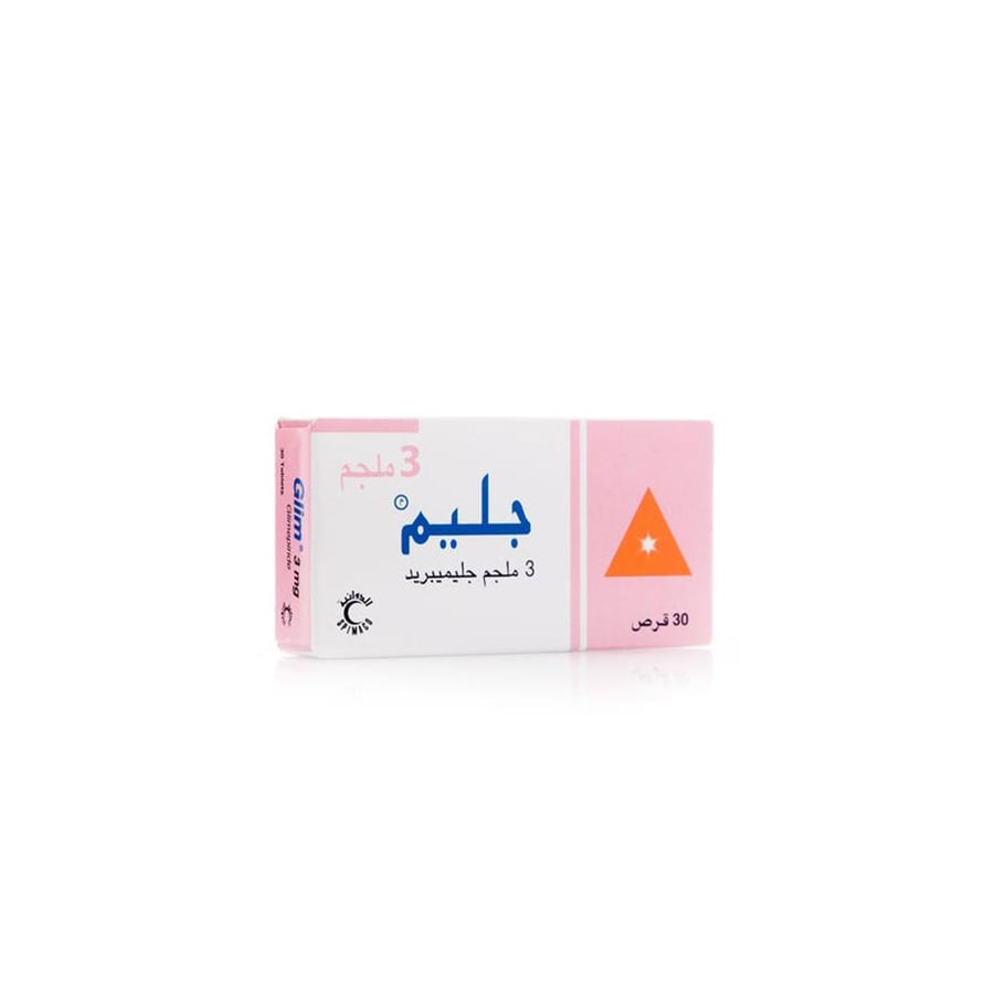 Glim 3mg - 30 Tablet جليم 3 مجم - 30 حبة