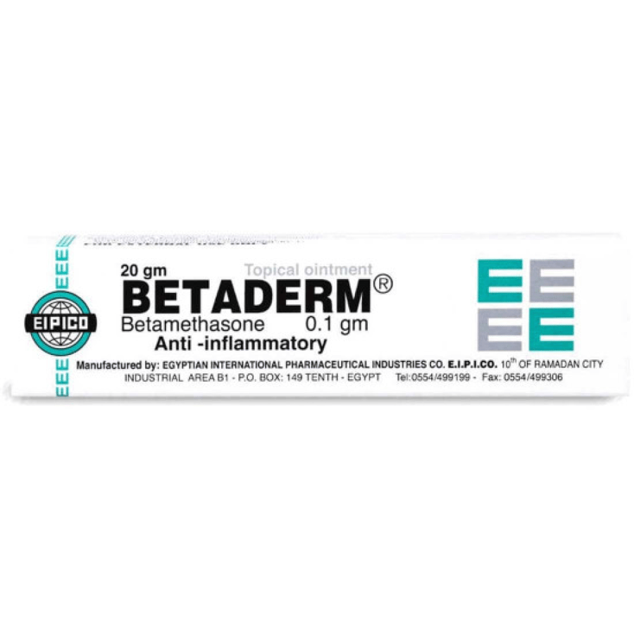 Betaderm 0.1/100 20g - Ointment بيتاديرم 0.1 /100 20 جرام - مرهم