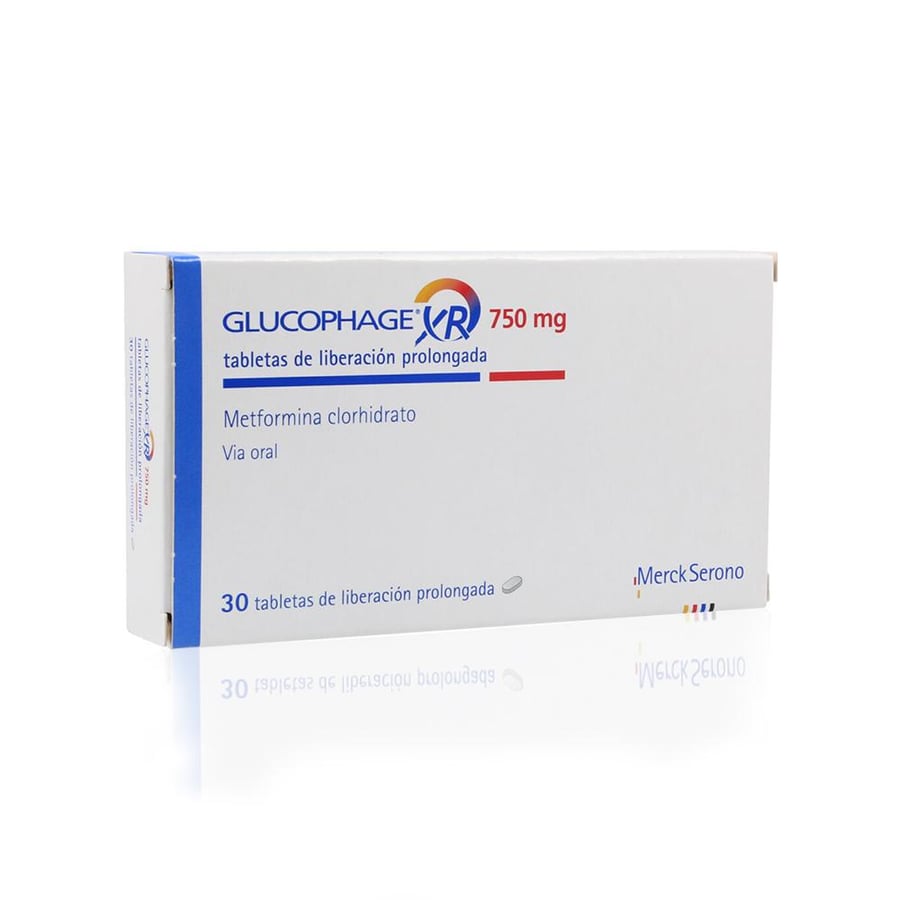 Glucophage Xr 750mg - 30 Tablet الجلوكوفاج اكس ار 750 مجم - 30 حبة