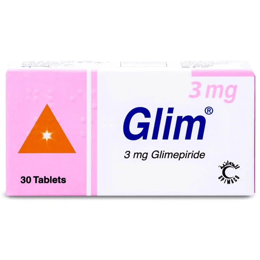 Glim 3mg - 30 Tablet جليم 3 مجم - 30 حبة