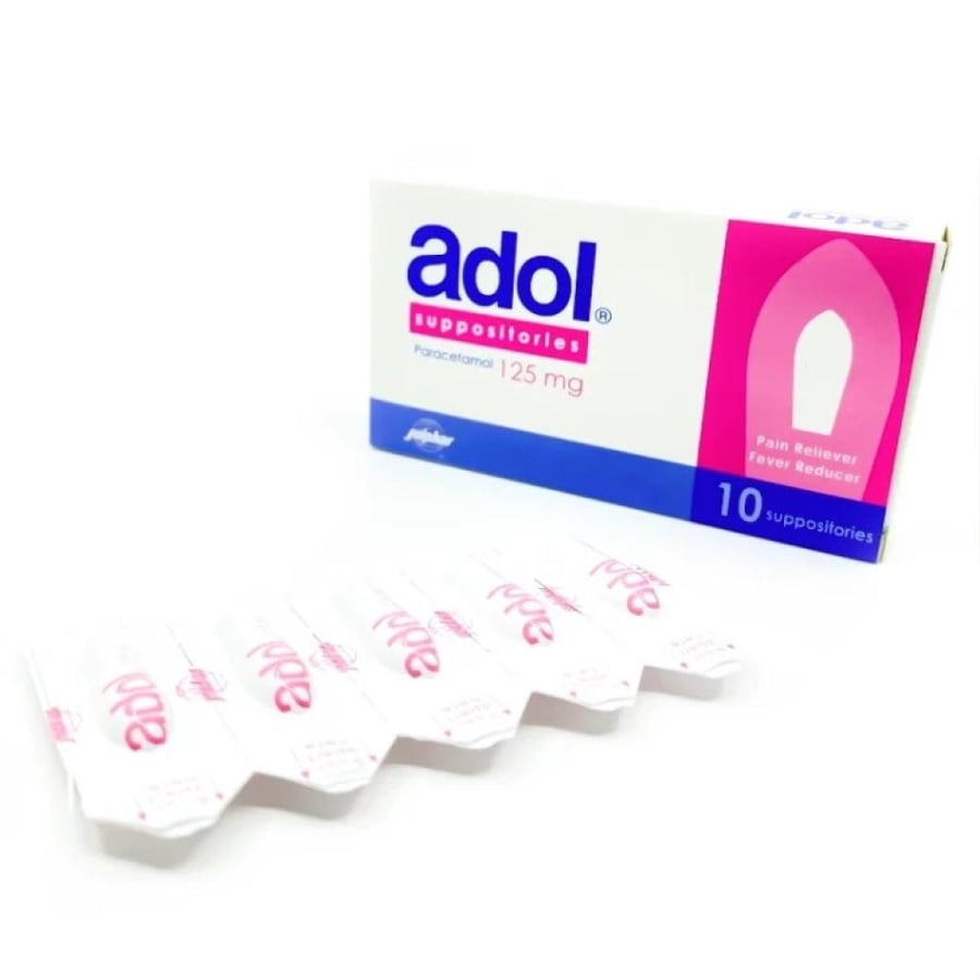 Adol 125mg - 10 Suppository أدول 125 مجم - 10 تحميلة