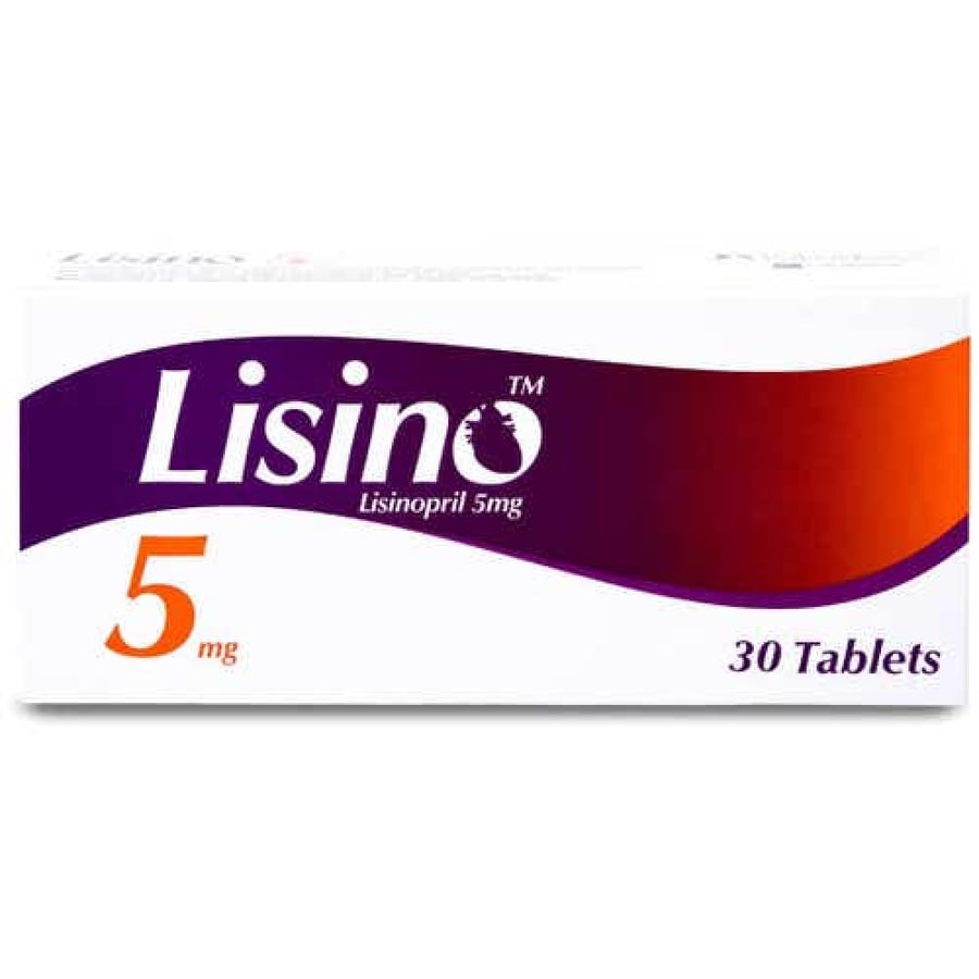 Lisino 5mg - 30 Tablet ليسينو 5 مجم - 30 حبة