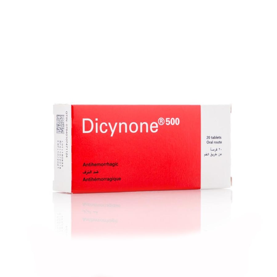Dicynone 500mg - 20 Capsule دايسينون 500 مجم - 20 كبسولة