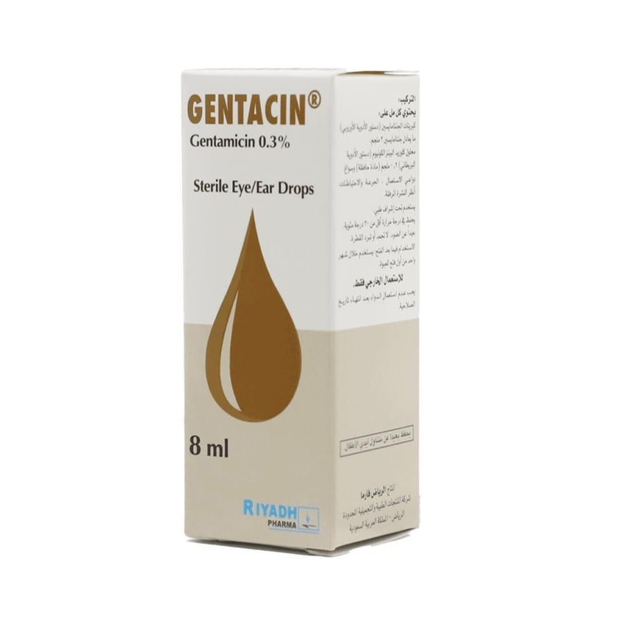 جينتاسين 0.3  8 مل - قطرات الأذن / العين