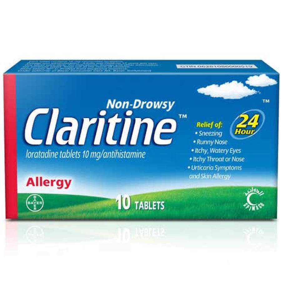 Claritine 10mg - 10 Tablet كلاريتين 10 مجم - 10 حبة