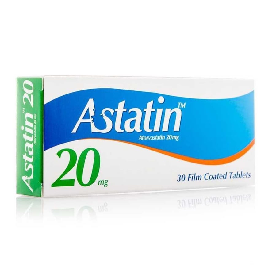 Astatin 20mg - 30 Tablet أستاتين 20 مجم - 30 حبة