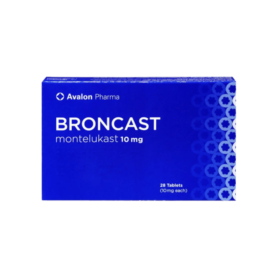 Broncast 10mg - 28 Tablet برونكاست 10 مجم - 28 حبة