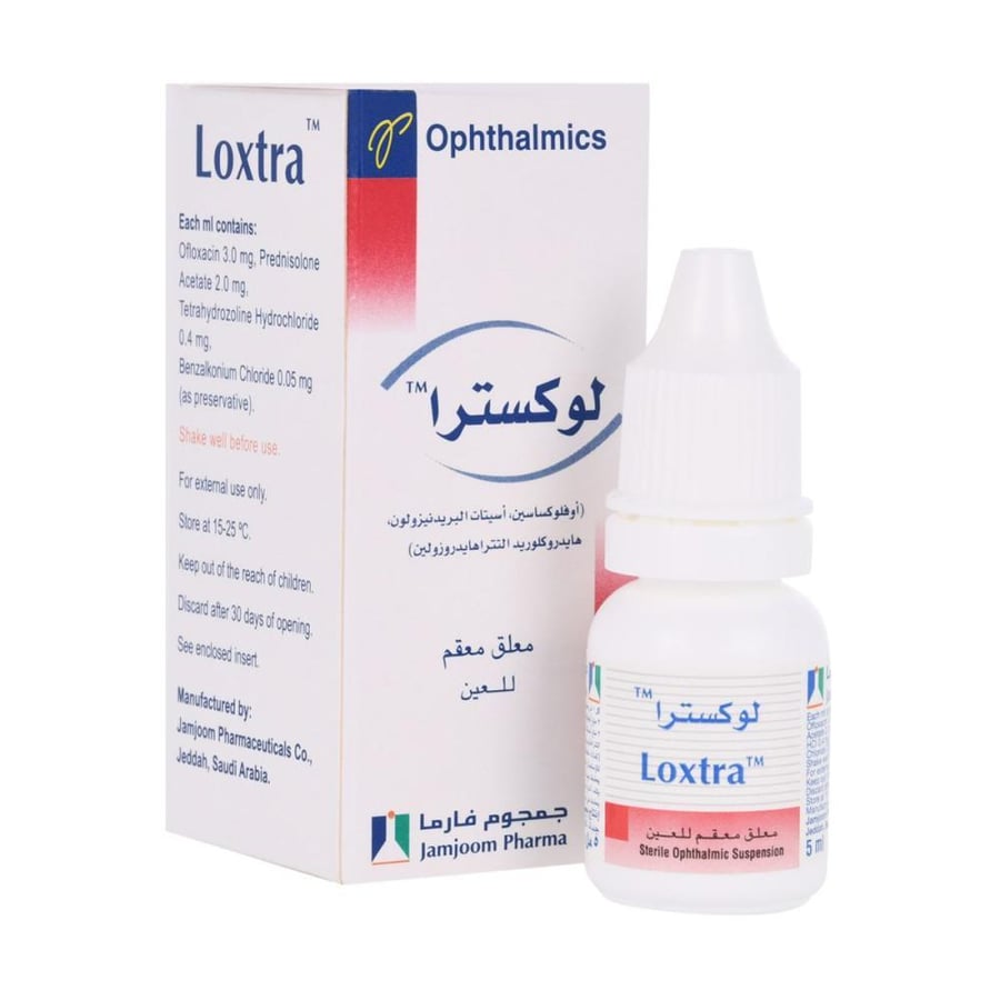 Loxtra 3/2/0.4mg 5ml - Eye Drops لوكسترا 3/2/0.4 مجم 5 مل - قطرات للعين