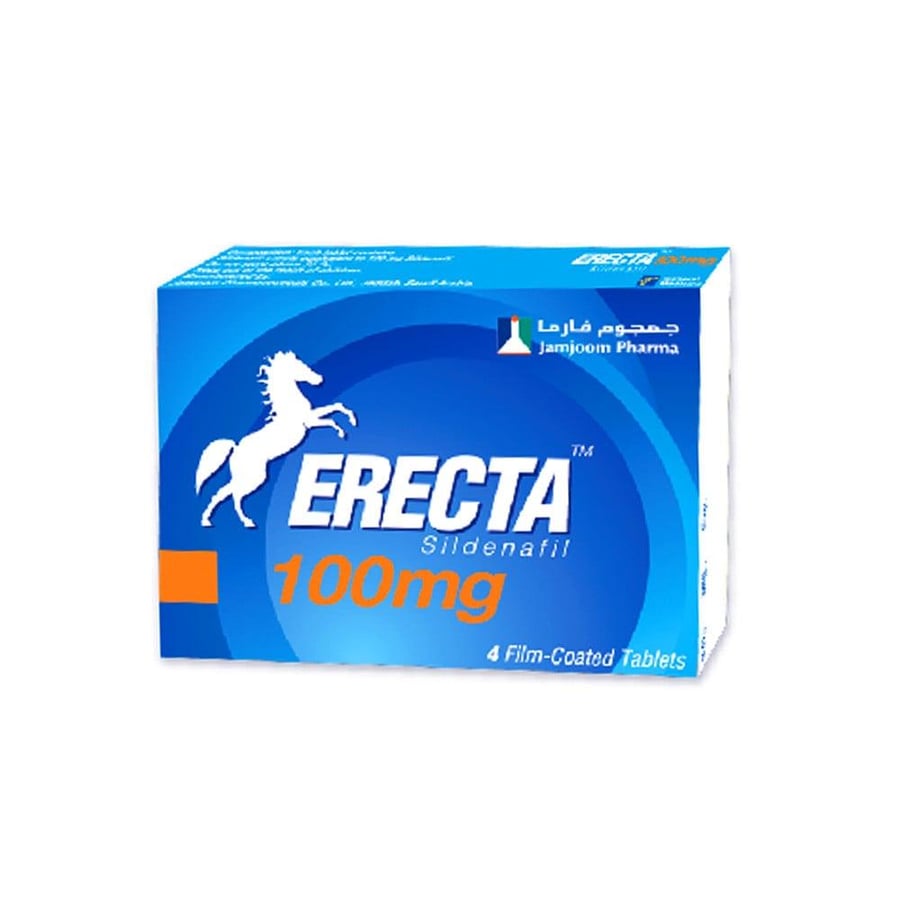 Erecta 100mg - 4 Tablet ايريكتا 100 مجم - 4 حبة