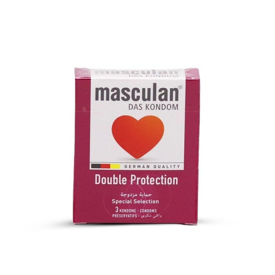 masculan condom double protection 3pcs