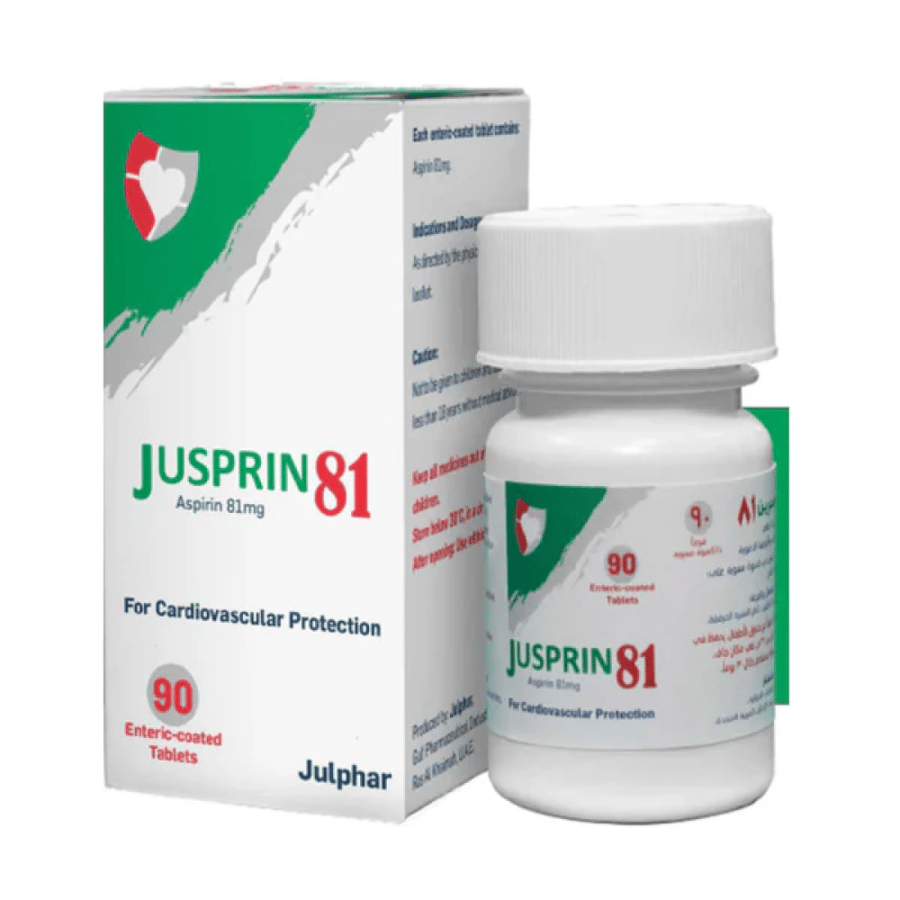 Jusprin 81mg - 30 Tablet جوسبرين 81 مجم - 40 حبة