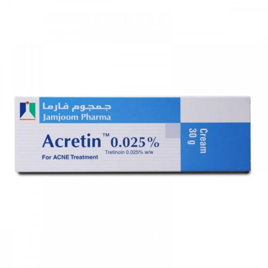 Acretin 0.025/100 30g - Cream اكريتين 0.025 /100 30 جرام - كريم