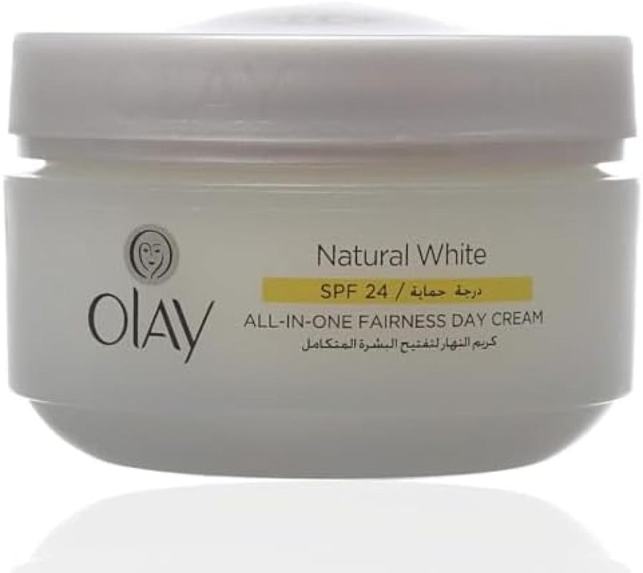 أولاي كريم النهار الأبيض الطبيعي بعامل حماية من الشمس SPF 24+ 50 جم - كريم