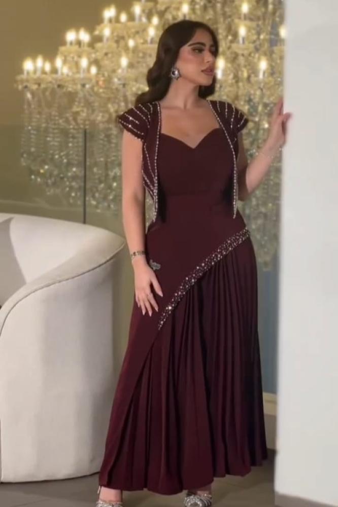 فستان سهرة باربي بتطريز كرستال اصلي