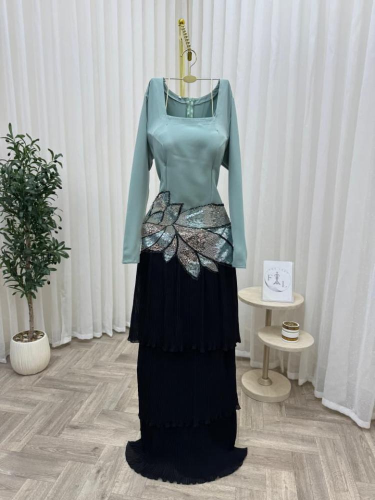 Evening dress Barbie with sequin cost and chiffon tulle