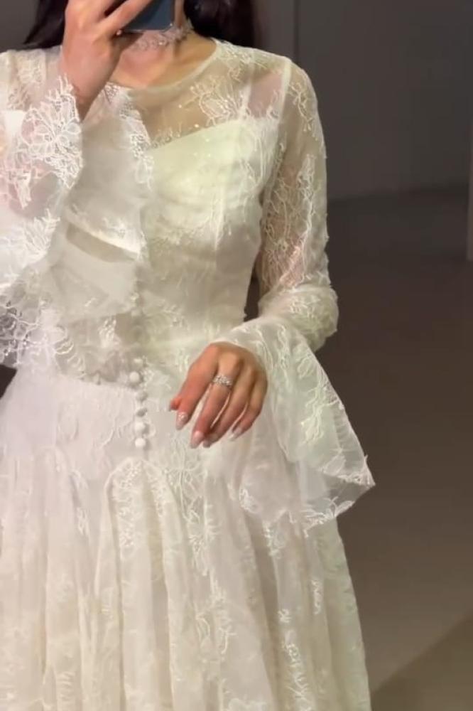 Eid dress with luxurious lace