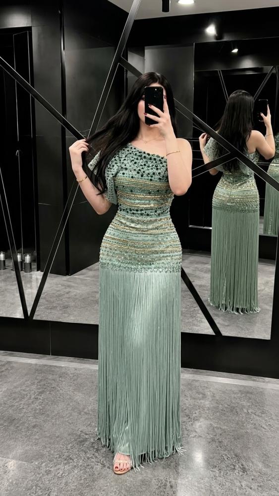 فستان سهرة تيفاني شك سهرة فرازتشي على هدب