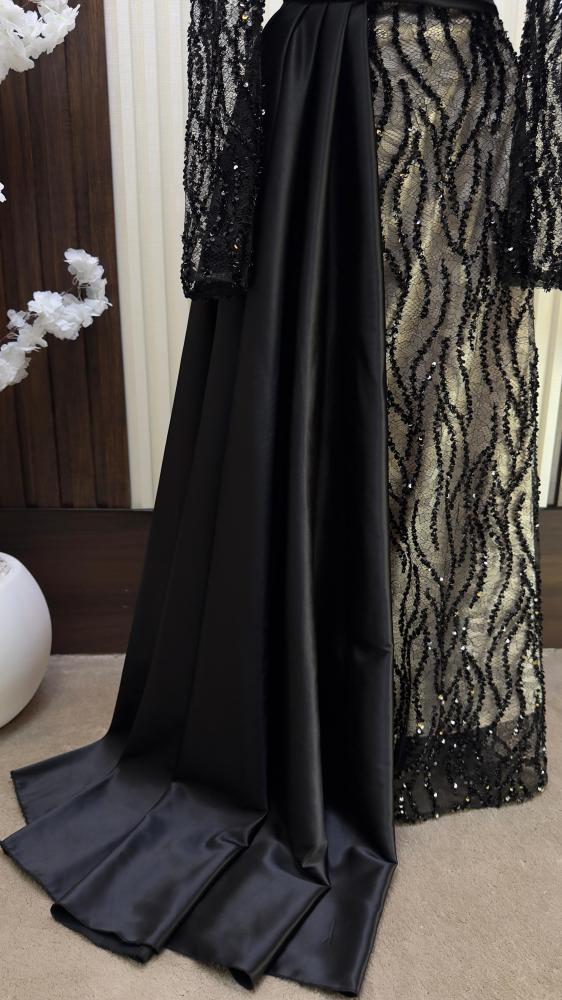 Elegant evening dress, evening bag, padded, Tuffah