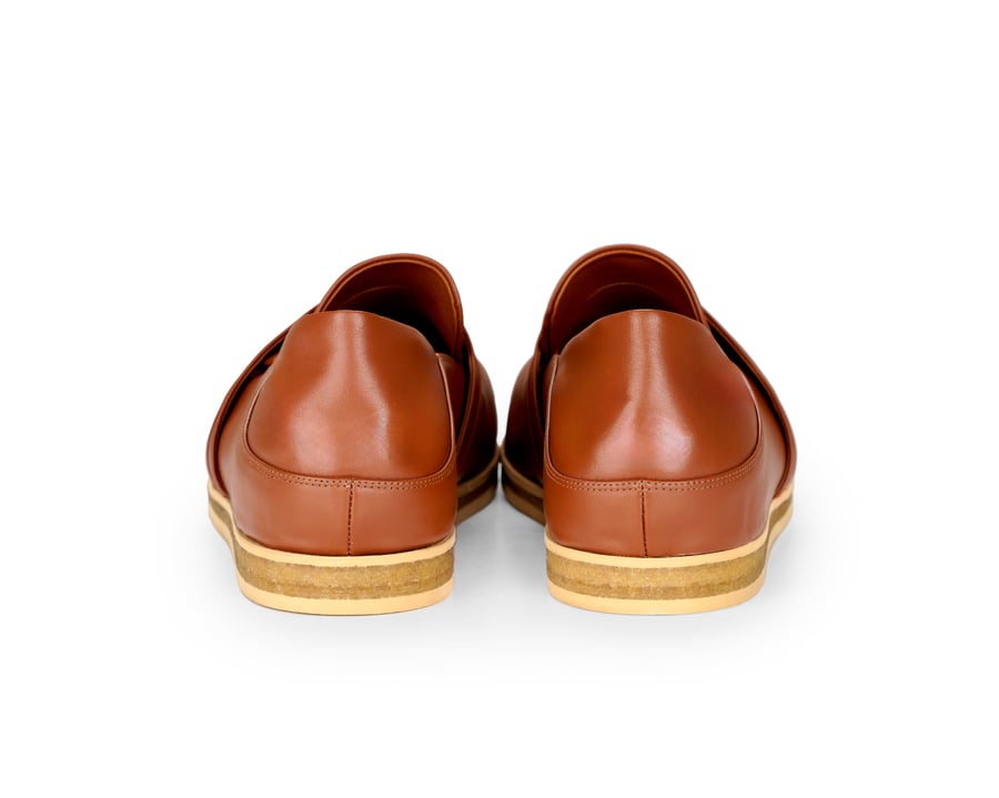 Plain Brown x Rubber Outsole